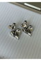 Heliophilia Silver KPEGMSA1973 Pendientes de Latón Plateado con Gancho de Pez, 4 cm